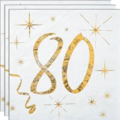 Kaffeservetter 80 År Sparkle