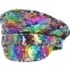 Kaptenshatt Paljetter Rainbow