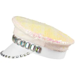 Keps Iridescent med Stenar