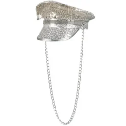 Keps Silver med Kedja