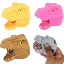 Klämleksak Dinosauriehuvud med Kulor 8 cm