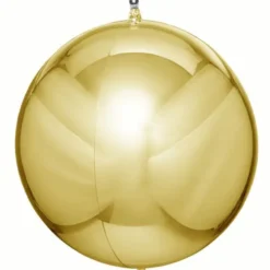 Klotrund Folieballong Metallic Guld (18 cm (3,5 liter))