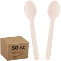 Komposterbara Träskedar 50-pack