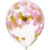 Konfettiballonger Guld & Rosa