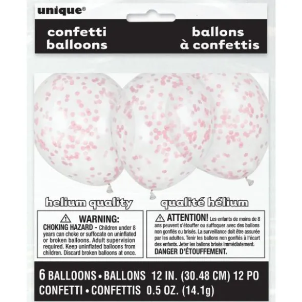 Konfettiballonger Ljusrosa