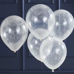 Konfettiballonger med Silver Strån