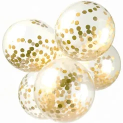 Konfettiballonger Prickar Guld