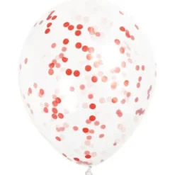 Konfettiballonger Röd