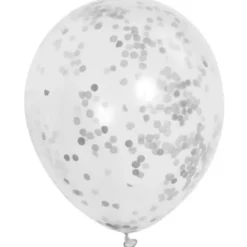 Konfettiballonger Silver