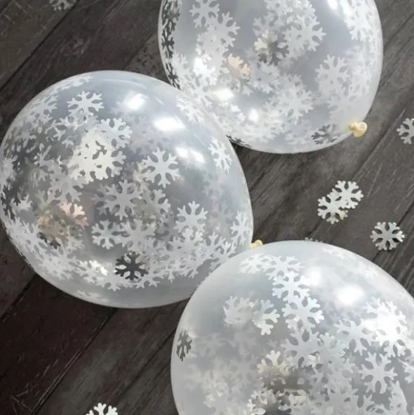 Konfettiballonger Snöflingor