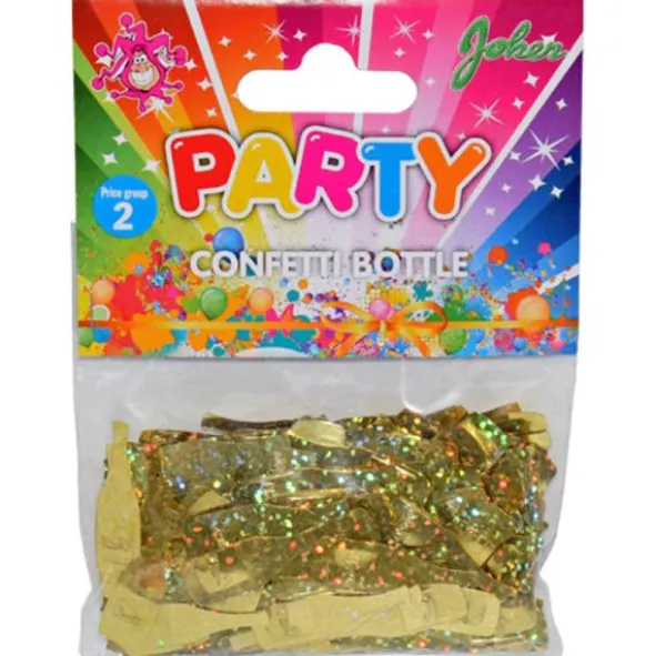 Konfetti Guld Champagne Flaskor