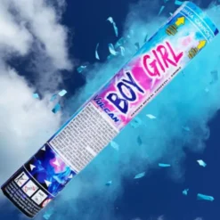 Konfettikanon Boy or Girl Blå