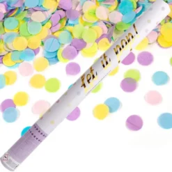 Konfettikanon Flerfärgad Pastell 60 cm