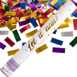 Konfettikanon Flerfärgad Rektangulärt Folie 40 cm