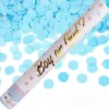 Konfettikanon Gender Reveal Blå 40 cm