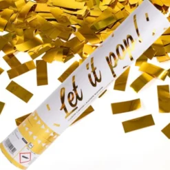 Konfettikanon Guld Folie 28 cm