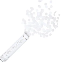 Konfettikanon Vit 25 cm