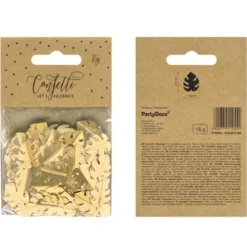 Konfetti Löv Metallic Guld