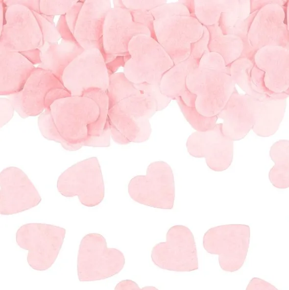 Konfetti Rosa Hjärtan