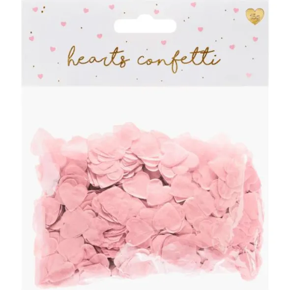 Konfetti Rosa Hjärtan