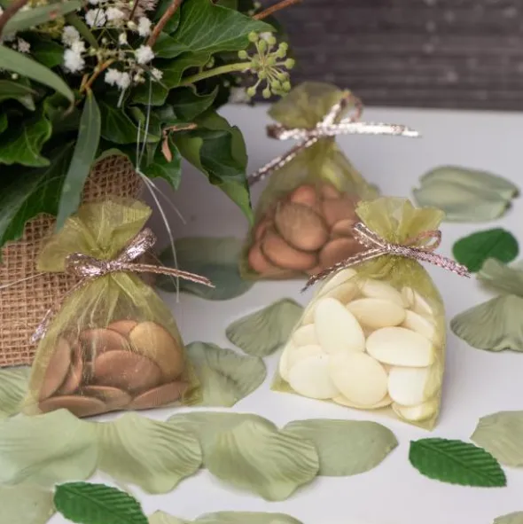 Konfetti Rosenblad Olivgrön