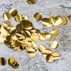 Konfetti Stora Prickar Guld