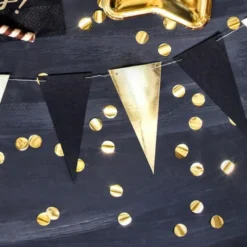 Konfetti Stora Prickar Guld