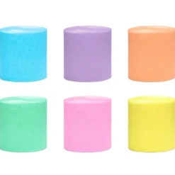 Kräppapper Pastell Färgmix 6-pack