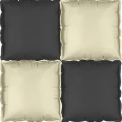 Kuddballonger Svart/Beige 4-pack