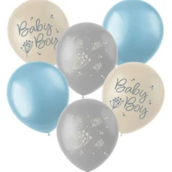 Latexballonger Baby Boy Mix 6-pack