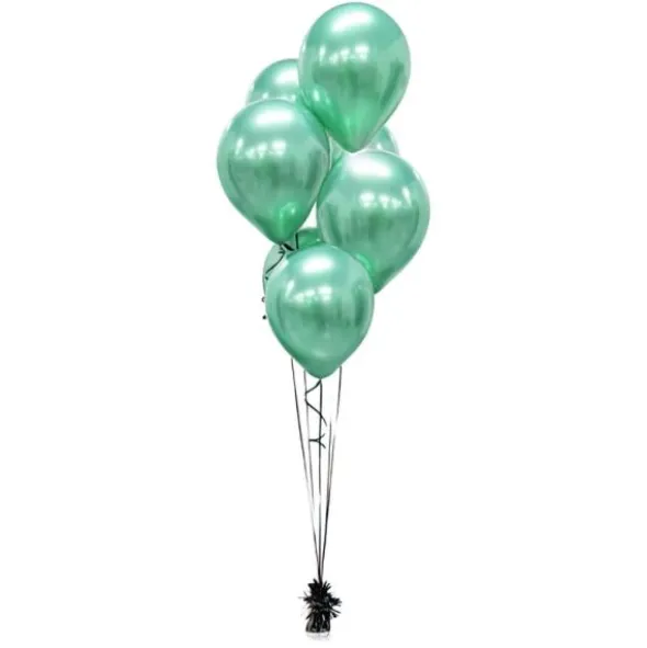 Latexballonger Chrome Mintgrön Platinum