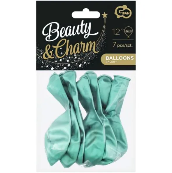 Latexballonger Chrome Mintgrön Platinum