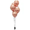 Latexballonger Chrome Roséguld Platinum