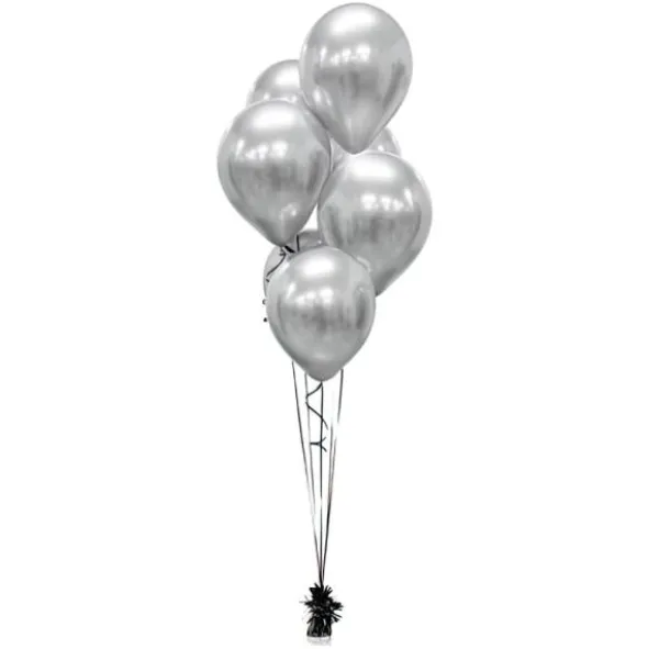 Latexballonger Chrome Silver Platinum