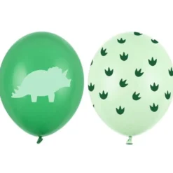 Latexballonger Dinosaurie Grön 50-pack