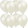 Latexballonger Elfenbensvit 13 cm (25-pack)
