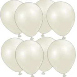 Latexballonger Elfenbensvit 13 cm (25-pack)