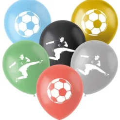 Latexballonger Fotbollskalas 6-pack