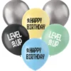 Latexballonger Level Up Birthday 6-pack