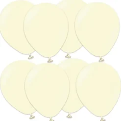 Latexballonger Macaron Blekgul 13 cm (25-pack)