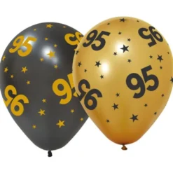 Latexballonger med Stjärnor & Siffran 95 6-pack