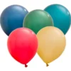 Latexballonger Metallic Julfärger 28 cm (10-pack)