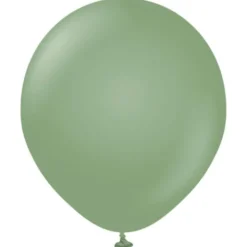 Latexballonger Retro Eukalyptus 45 cm (5-pack)