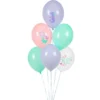 Latexballonger Sjöjungfru 50-pack
