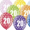Latex Sifferballonger 20