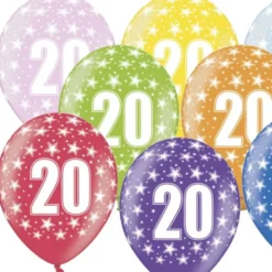 Latex Sifferballonger 20