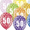Latex Sifferballonger 50