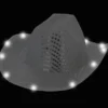 LED Cowgirl Hatt Silver