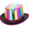 LED Hög Hatt Metallisk Rainbow