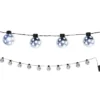LED Ljusslinga med Bollar Silver 1,4 m